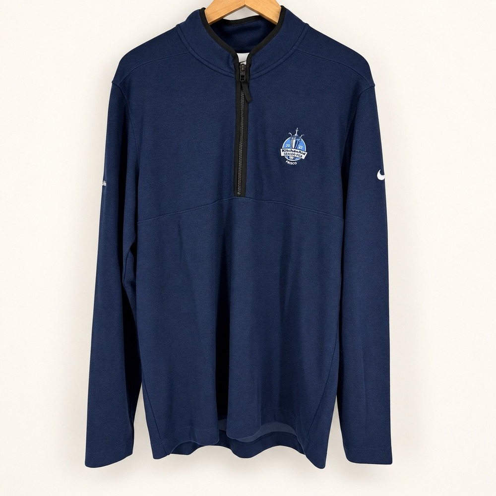 Nike Mens Large 1/4 Zip Pullover 2023 Senior PGA KitchenAid Frisco Golf Sporty